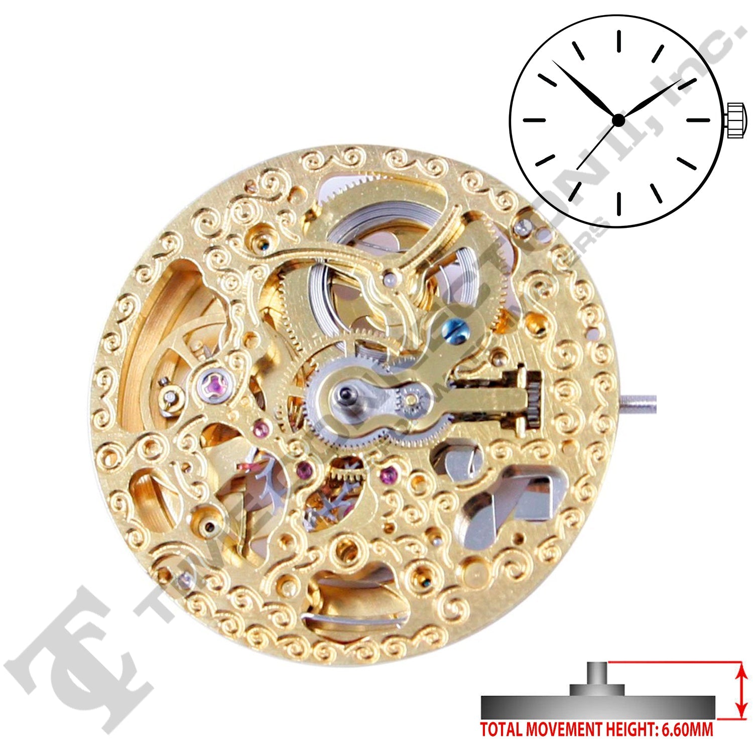 Chinese 2189-G Automatic Movement Ht. 6.60MM